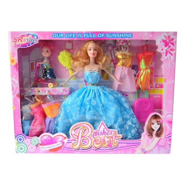 11 polegadas de plástico adorável meninas baby doll brinquedo